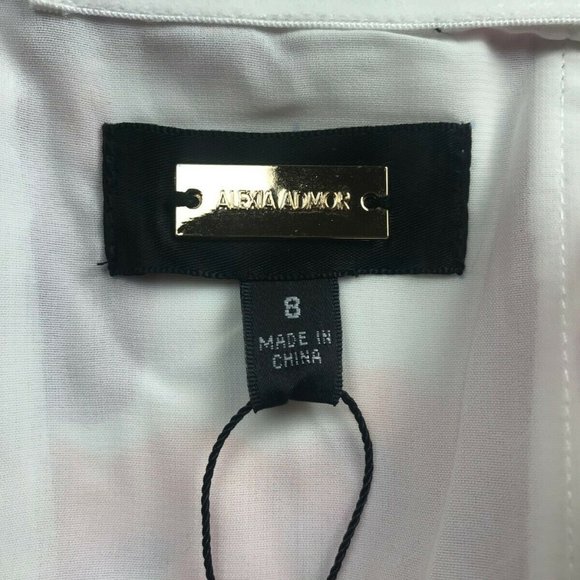 Boston Proper Alexia Admor Lace-Up Top- Size 8 - Picture 6 of 12